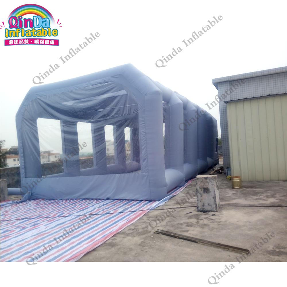 Inflatable Paint Booth - เต็นท์ tempat minum semprot ลมร้อนสำหรับที่ซ่อมรถเต็นท์พับได้พกพาได้