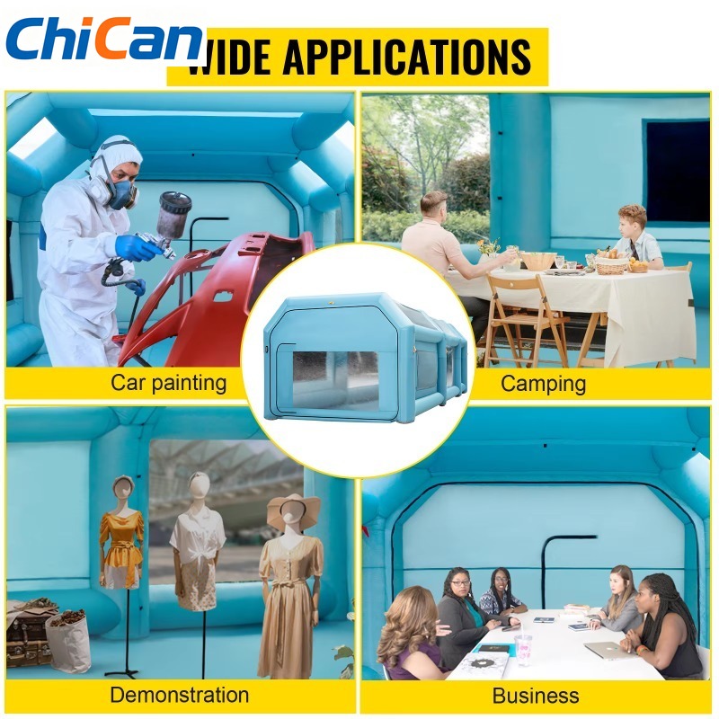 Inflatable Paint Booth - 【สินค้าขายดี】 บูธพ่นสีแบบเป่าลม บูธพ่นสีรถยนต์ พร้อมระบบกรองอากาศ เครื่องเป่าลม สถานีงานเคลื่อนที่สำหรับรถยนต์