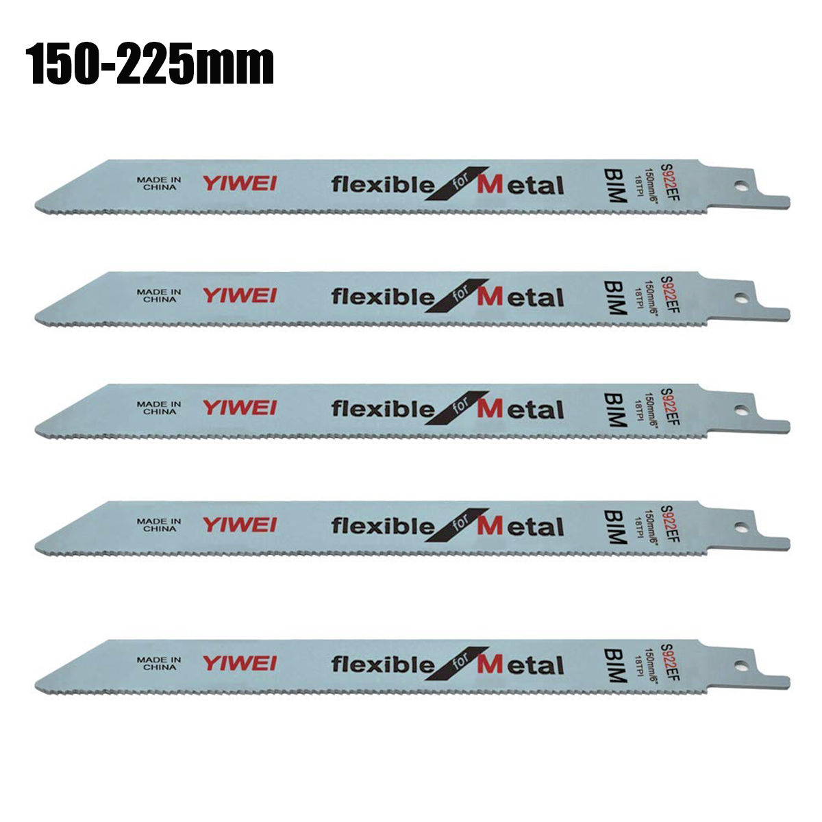 Metal Saw Reciprocating - ใบเลื่อยแบบลูกสูบ150/200/225มม. สำหรับตัดโลหะแบบหนาสำหรับตัดตรงได้อย่างรวดเร็ว