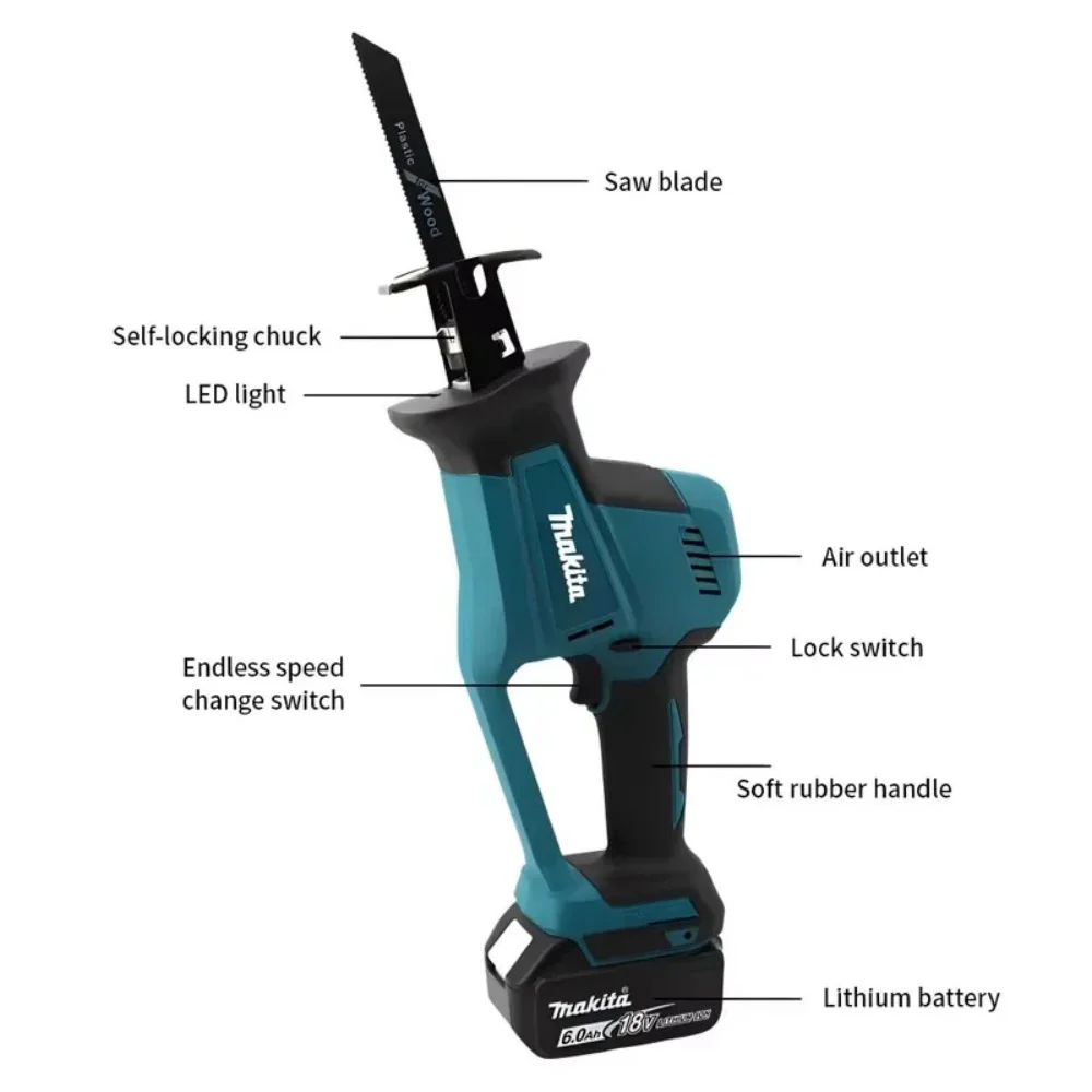เลื่อยไฟฟ้าไร้สาย Makita 18V ร - Metal Saw Reciprocating บทวิจารณ์และราคา