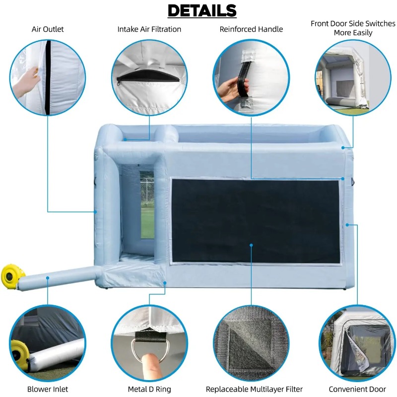 【ลดราคา】บูธพ่นสีรถยนต์แบบพกพา  - Inflatable Paint Booth บทวิจารณ์และราคา