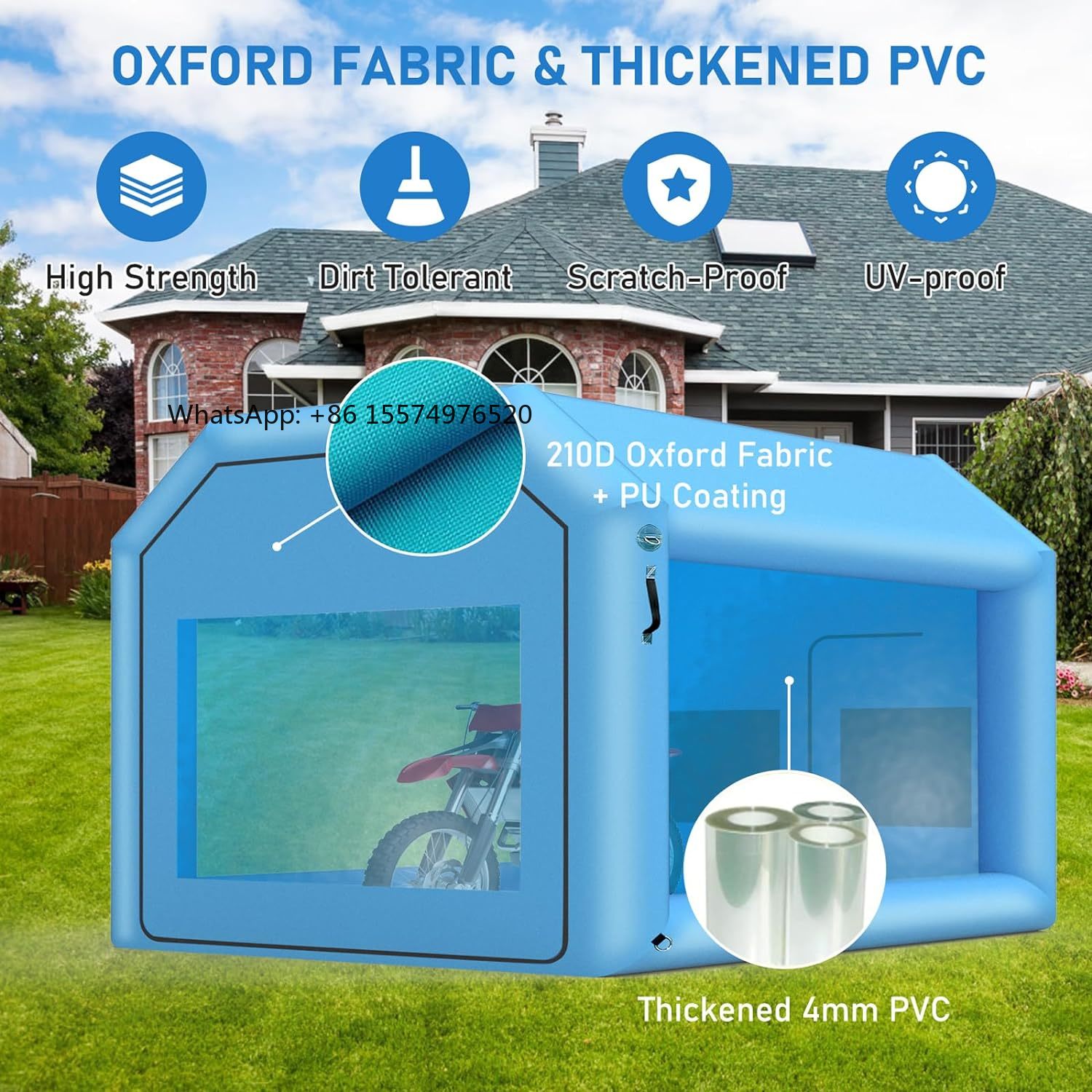 เต็นท์โรงรถเป่าลมสีขาวขนาดใหญ่ - Inflatable Paint Booth บทวิจารณ์และราคา