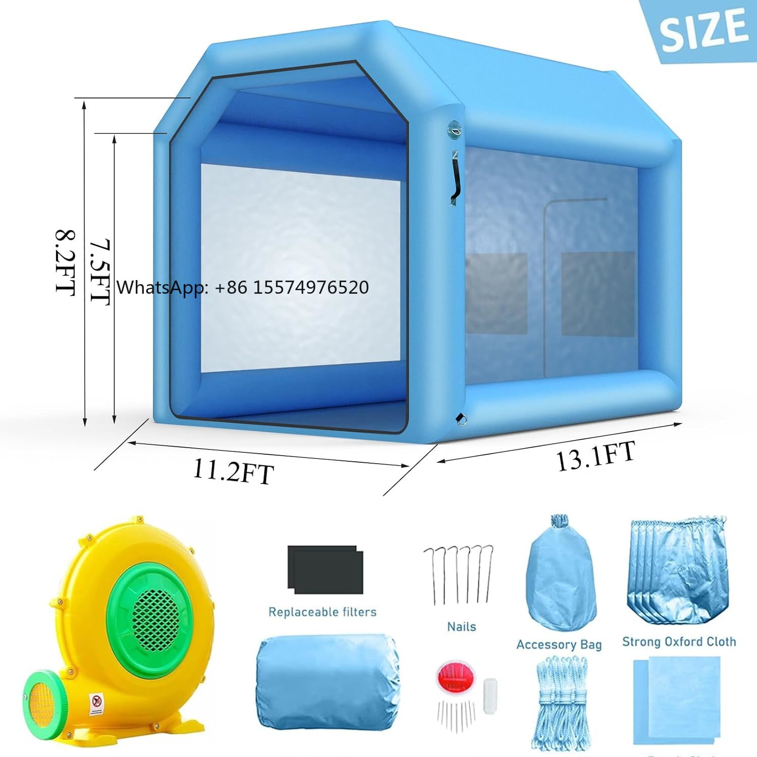 เต็นท์โรงรถเป่าลมสีขาวขนาดใหญ่ - Inflatable Paint Booth บทวิจารณ์และราคา